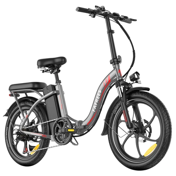 Fafrees F20+ összecsukható elektromos kerékpár, 250W motor, 36V 20Ah akku, 20x3.0 gumi, 25km/h, 90km hatótáv, tárcsafék, első teleszkóp – Szürke