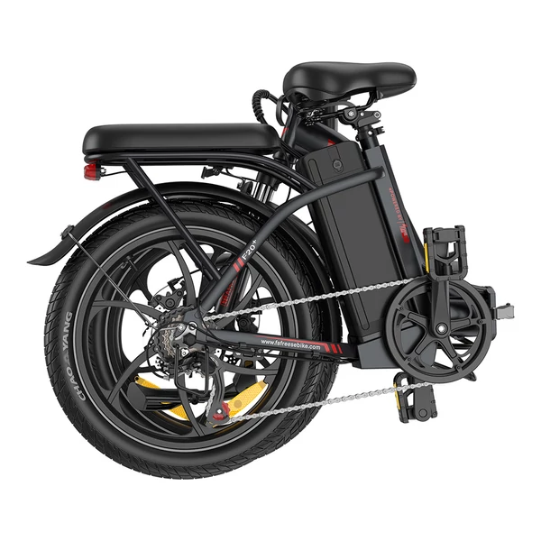 Fafrees F20+ összecsukható elektromos kerékpár, 250W motor, 36V 20Ah akku, 20x3.0 gumi, 25km/h, 90km hatótáv, tárcsafék, első teleszkóp – Fekete
