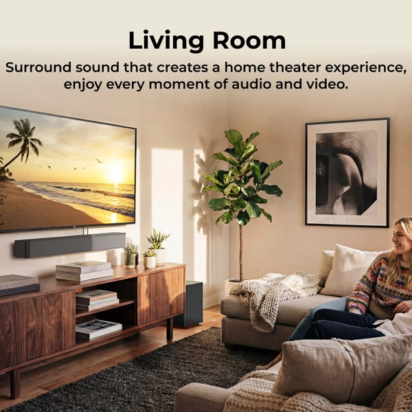ULTIMEA Poseidon R3T 2.1 hangprojektor szett mélynyomóval, 240W csúcsteljesítmény, vezeték nélküli sub, VoiceMX, HDMI ARC/eARC, Bluetooth 6.0