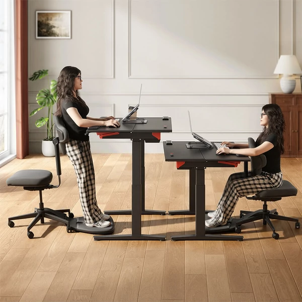 NEWTRAL MT-M Standing‑Mate ergonomikus álló szék, 5 az 1-ben adaptív ülés, dönthető háttámla, állítható magasság, 150kg teherbírás – Sötétszürke