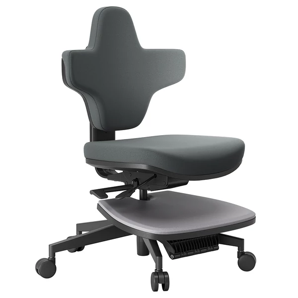 NEWTRAL MT-M Standing‑Mate ergonomikus álló szék, 5 az 1-ben adaptív ülés, dönthető háttámla, állítható magasság, 150kg teherbírás – Sötétszürke
