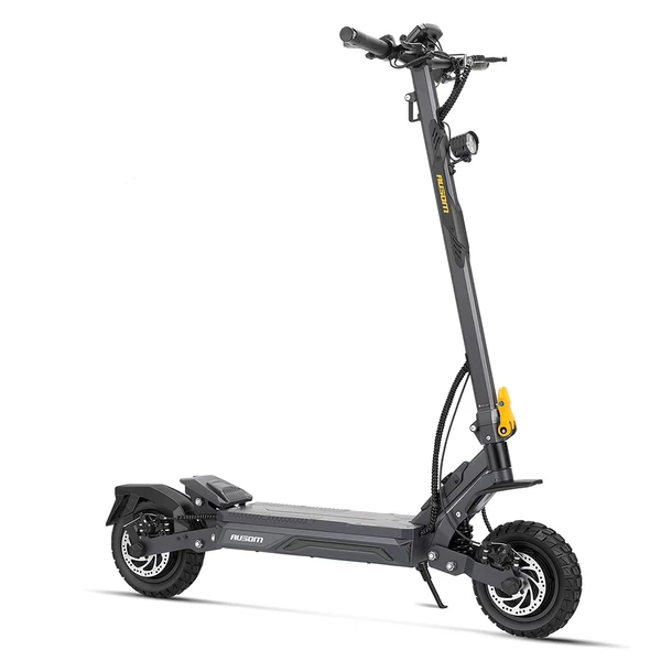 Ausom Gosoul 2 kétmotoros elektromos roller, 2200W csúcs, 50km/h, 70km hatótáv, 48V 13.5Ah akkumulátor, lengőkaros felfüggesztés, E‑ABS, tárcsafék
