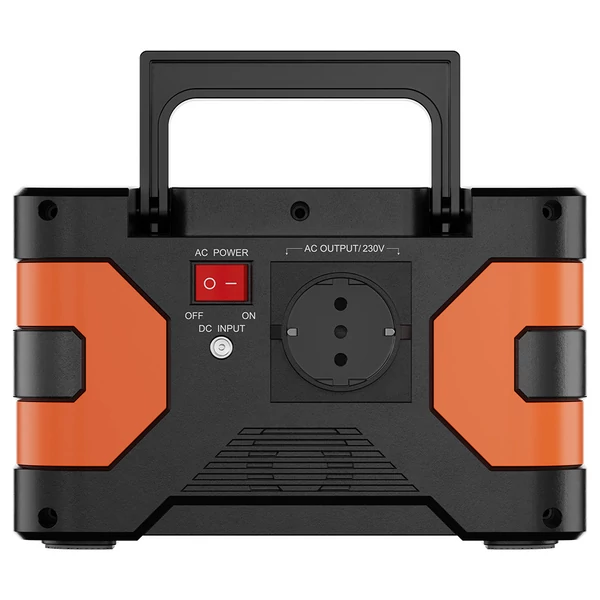 FlashFish EA200 hordozható áramforrás, 200W tiszta szinusz kimenet, 400W csúcs, 230V AC, QC3.0 gyorstöltés, falról/napról/autóról tölthető