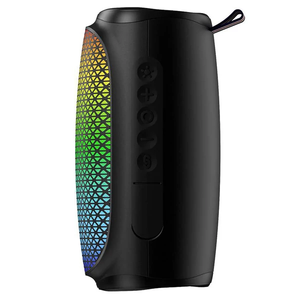 SOUNARC XR3 hordozható Bluetooth hangszóró – 10W sztereó hang, RGB fények, BT 5.3, TWS, 8 órás üzemidő, vízálló kültéri hangfal