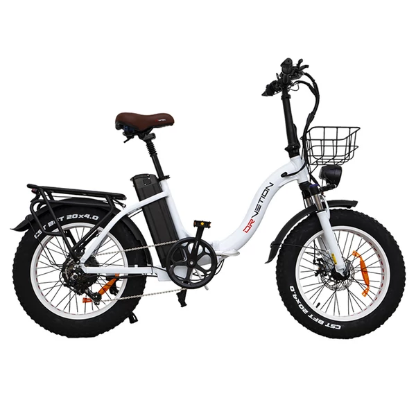DRVETION CT20 elektromos kerékpár, 750W motor, 45 km/h, 48V 15Ah Samsung akku, 20×4.0” vastag gumi, összecsukható, Shimano 7 sebesség