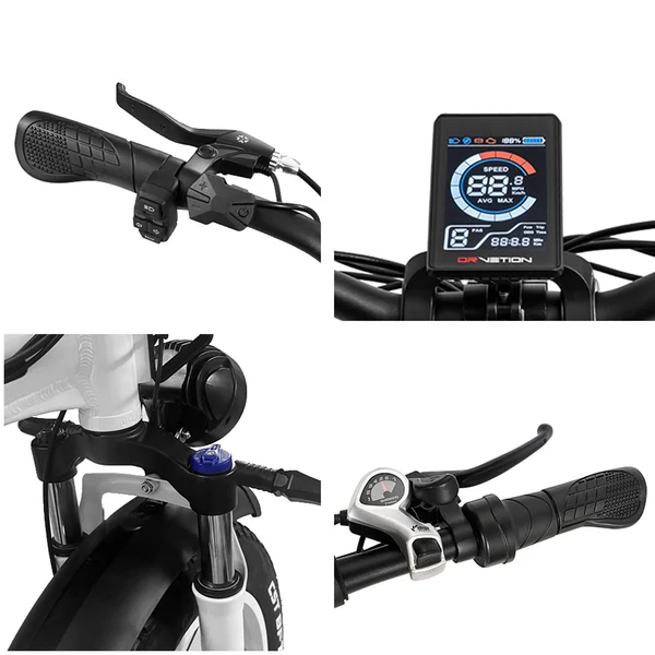 DRVETION CT20 elektromos kerékpár, 750W motor, 45 km/h, 48V 15Ah Samsung akku, 20×4.0” vastag gumi, összecsukható, Shimano 7 sebesség