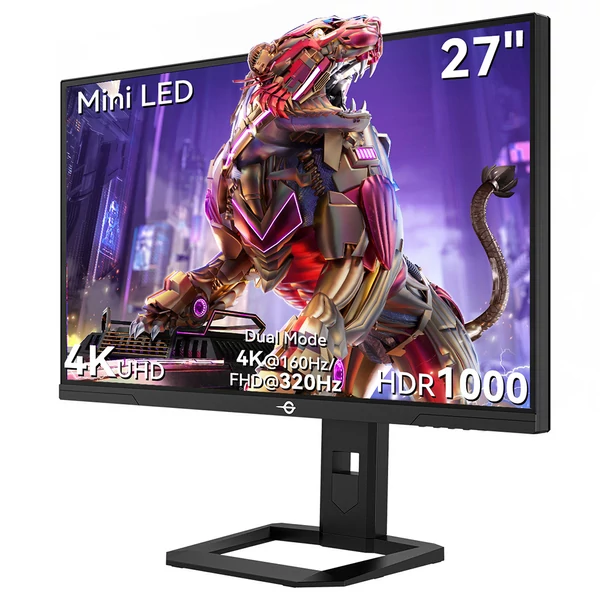 TITAN ARMY P275MV PLUS 27'' gamer monitor + T300 Pro ergonomikus monitorkar