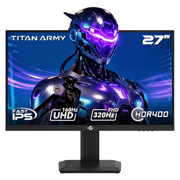 TITAN ARMY P2712V 27'' gamer monitor + T300 Pro ergonomikus monitorkar