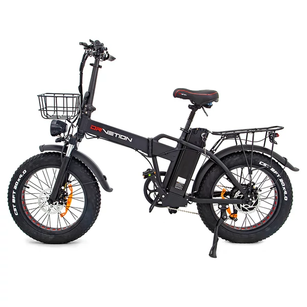 DRVETION AT20 Pro e-bike, 750W BAFANG motor, 48V 15Ah Samsung akku, 130km hatótáv, 45km/h, 20×4.0 fat gumi, hidraulikus fék, összecsukható – Fekete