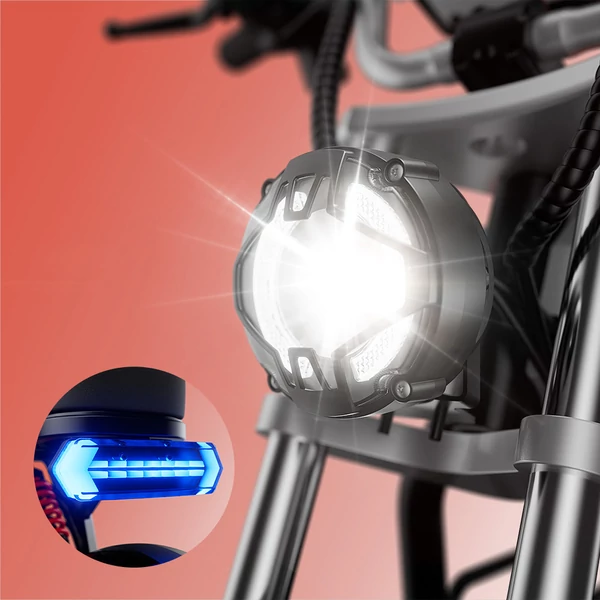 iScooter DX5Pro elektromos roller, 2000W motor, 60km/h, 52V 20Ah akku, 100km hatótáv, 17" tubeless fat gumi, hidraulikus fék, NFC, riasztó