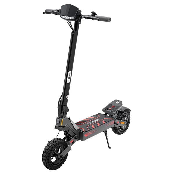 iScooter iF1 összecsukható elektromos roller, 1200W motor, 48V 10Ah akku, 45km/h, 40–50km hatótáv, 10" terepgumi, tárcsafék, E‑ABS, IPX5, 150kg