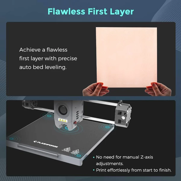 Flashforge Adventurer 5M Pro 3D nyomtató + 4kg Mecpow HS PLA+ filament (fehér/lila/szürke/fekete)