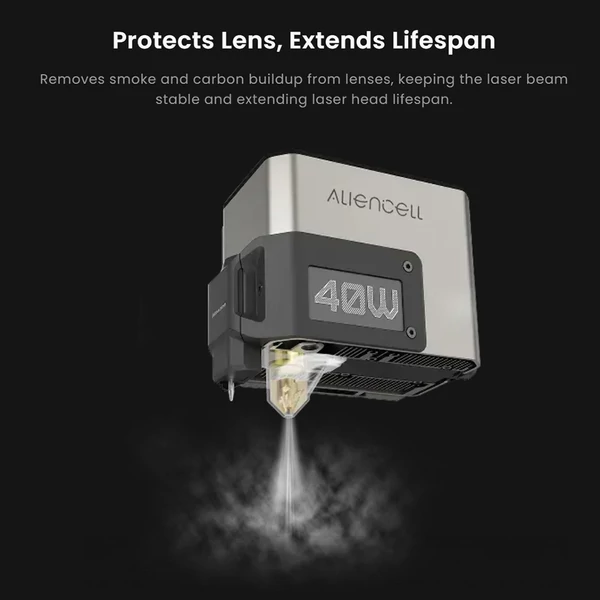 Aliencell Air Assist Pro, 14.5 psi nagy nyomás, 40 L/perc légáram, halk 55 dB működés, fém dugattyú, 3 fokozat