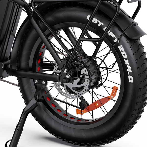 DRVETION CT20 Pro összecsukható e-bike, 750W motor, 48V 20Ah Samsung akku, 25 km/h, 80 km hatótáv, 20×4.0 CST gumi, hidraulikus fék – Fekete