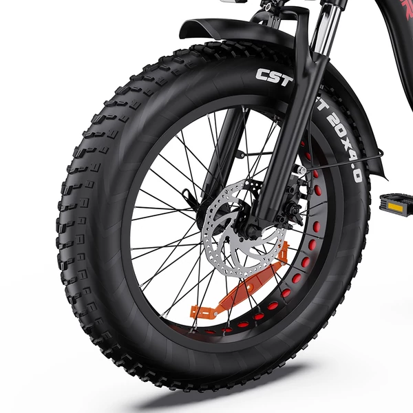 DRVETION CT20 Pro összecsukható e-bike, 750W motor, 48V 20Ah Samsung akku, 25 km/h, 80 km hatótáv, 20×4.0 CST gumi, hidraulikus fék – Fekete