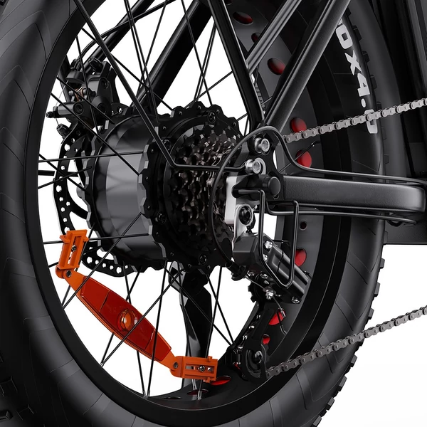 DRVETION CT20 Pro összecsukható e-bike, 750W motor, 48V 20Ah Samsung akku, 25 km/h, 80 km hatótáv, 20×4.0 CST gumi, hidraulikus fék – Fekete