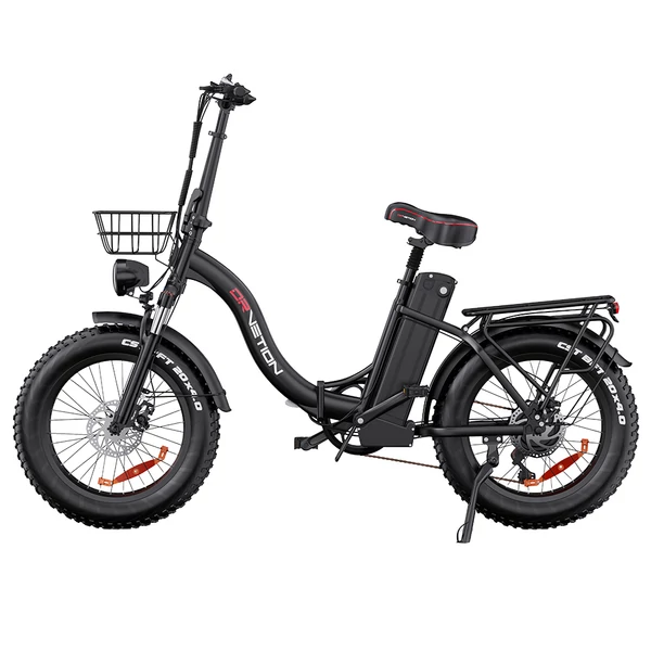 DRVETION CT20 Pro összecsukható e-bike, 750W motor, 48V 15Ah Samsung akku, 25 km/h, 80 km hatótáv, 20×4.0 CST gumi, hidraulikus fék – Fekete