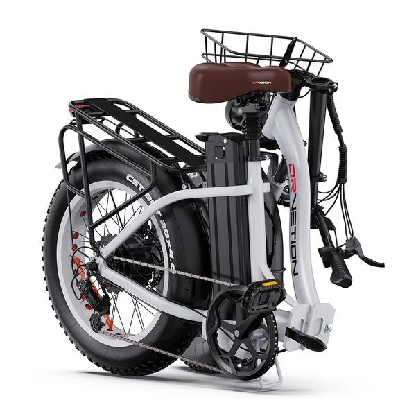 DRVETION CT20 Pro összecsukható e-bike, 750W motor, 48V 20Ah Samsung akku, 25 km/h, 80 km hatótáv, 20×4.0 CST gumi, hidraulikus fék – Fehér