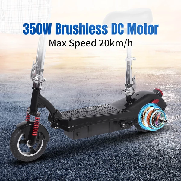 Unificare M5 elektromos roller üléssel, 350W motor, 24V 12Ah akku, 20km/h max sebesség, 12km hatótáv, dobfék