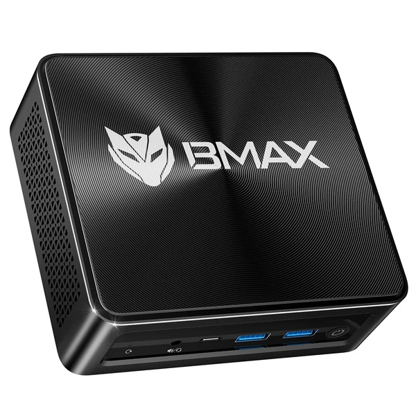 BMAX B9 Power mini PC, Intel Core i9‑12900H, 24GB RAM, 1TB SSD, DP/HDMI/Type‑C 4K, HDR, WiFi 6, BT 5.2, USB3.2/USB2.0, RJ45, 3.5mm, kapszula hűtés