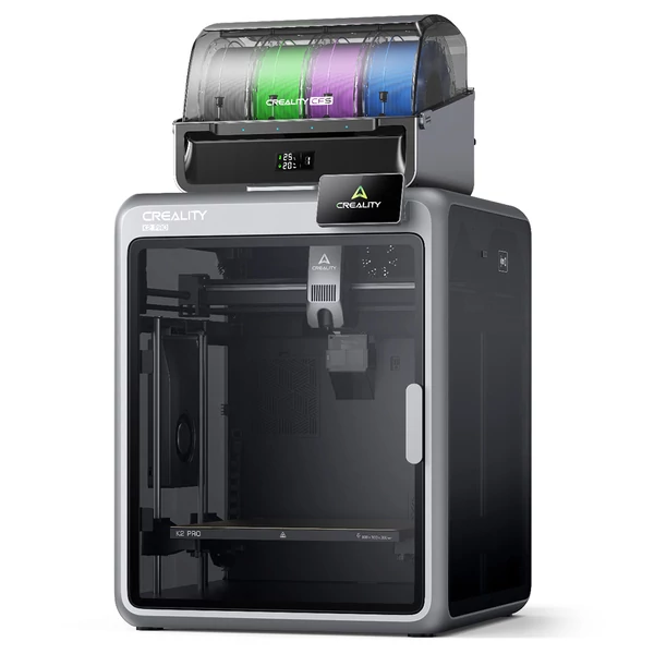 Creality K2 Pro Combo 3D nyomtató + 6kg Mecpow nagy sebességű PETG filament – indigó‑fehér/kék‑zöld/kék‑fehér‑narancs/kék‑fehér/zöld‑lila/kék‑lila