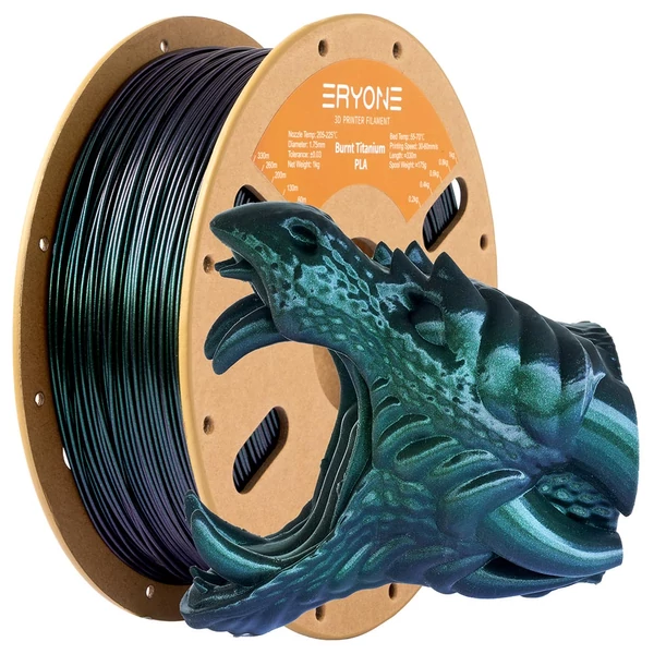 ERYONE Burnt Titanium PLA filament 1kg – Zöld