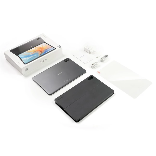 Blackview Tab 18 4G tablet, 12'' 1200×2000 IPS, Helio G99, Android 13, 12GB RAM 256GB ROM, 8800mAh, 33W gyorstöltés, WiFi, 8MP+16MP kamera – Szürke