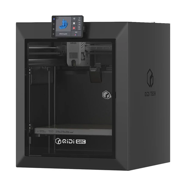 QIDI Q2C 3D nyomtató, 600 mm/s sebesség, 370 °C fém hotend, multianyag nyomtatás, 270×270×256 mm térfogat, CoreXY, automata szintezés, PEI lap