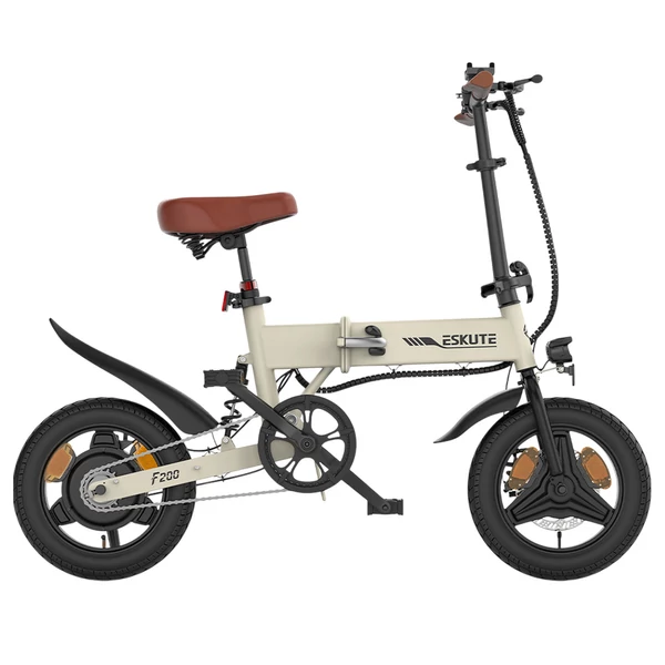 ESKUTE F200 összecsukható elektromos kerékpár, 250W motor, 36V 7.8Ah akku, 14” kerék, 25km/h, 50km hatótáv, mechanikus tárcsafék – Keki