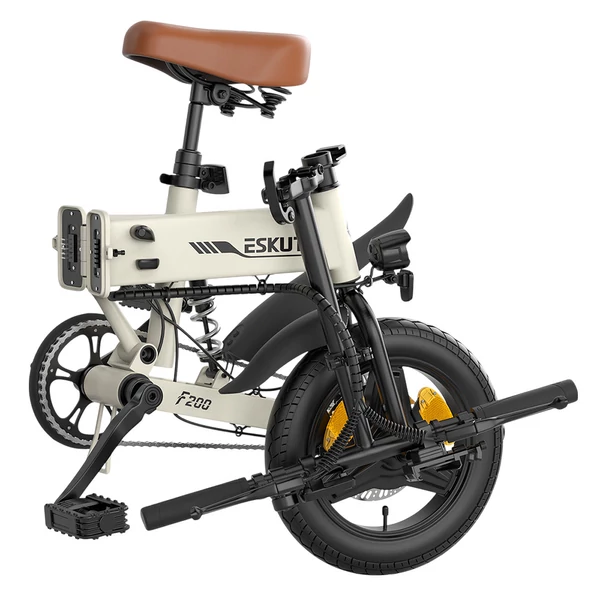 ESKUTE F200 összecsukható elektromos kerékpár, 250W motor, 36V 7.8Ah akku, 14” kerék, 25km/h, 50km hatótáv, mechanikus tárcsafék – Keki