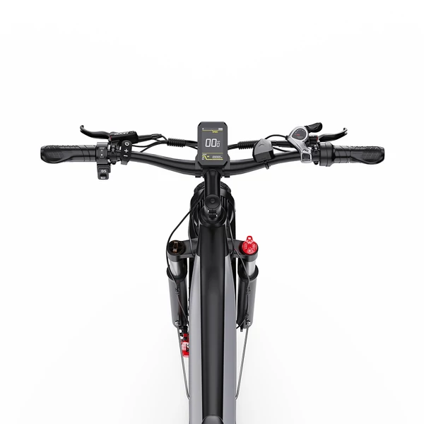 DUOTTS F26 Lite elektromos kerékpár, 500W motor, 48V 18Ah akkumulátor, 26×4.0 gumi, 50km/h, 90km hatótáv, hidraulikus fék, APP vezérlés – Ezüst‑fehér