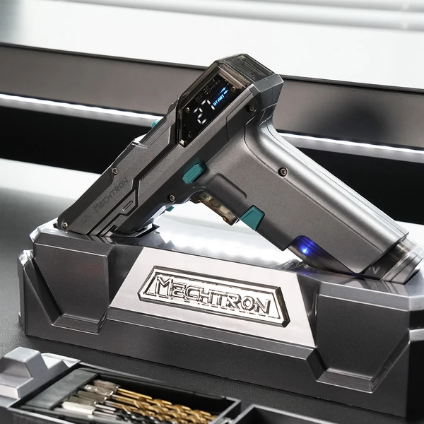 MECHTRON TL‑G007S PRO ütvefúró – 2 sebesség, 1s indítás, 2000 mAh akku, AI vezérlés, LED kijelző, 2 az 1-ben csavarhúzó és fúró