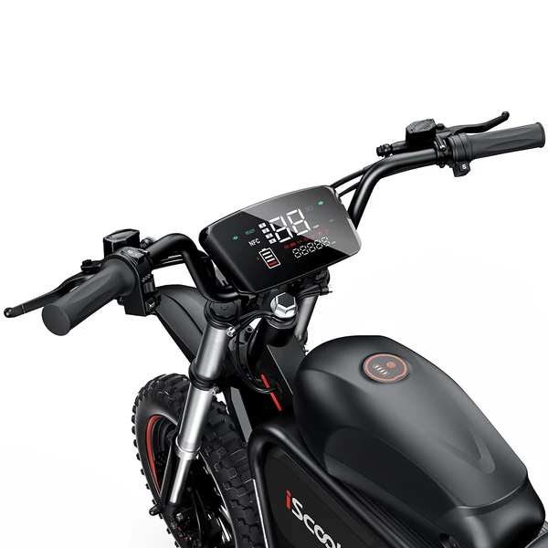 iScooter DX5Max elektromos roller, 2000W, 70 km/h, 52V 20Ah akku, 100 km hatótáv, NFC, hidraulikus fék, teljes felfüggesztés, IPX4, 17" tubeless