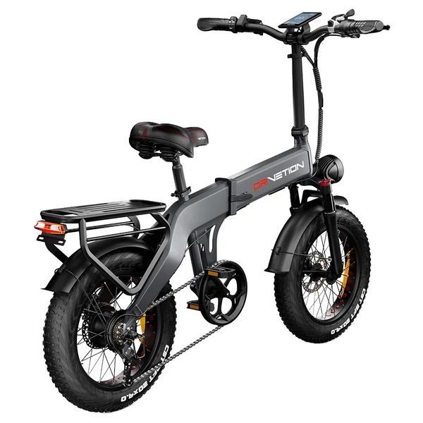 DRVETION BT20 összecsukható elektromos kerékpár, 1000W, 20×4.0” fat tire, 48V 14Ah Samsung akku, 55km/h, 100km hatótáv