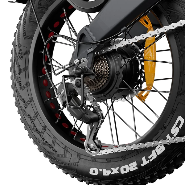 DRVETION BT20 összecsukható elektromos kerékpár, 1000W, 20×4.0” fat tire, 48V 14Ah Samsung akku, 55km/h, 100km hatótáv