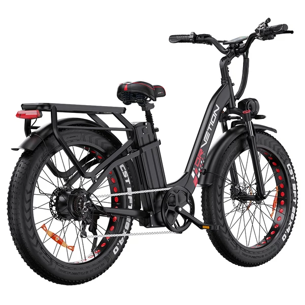 DRVETION CTR26 1000W elektromos kerékpár, 26×4.0 fat gumi, 48V 15Ah Samsung akku, 50km/h, 90km hatótáv, hidraulikus fék, első rugózás