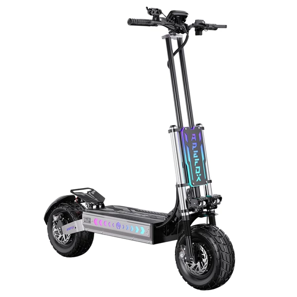 APEFOX T90 elektromos roller – 2×2100W motor, 60V 31,2Ah akkumulátor, 13” kerék, 85 km/h, 100 km hatótáv, hidraulikus fékek, prémium felfüggesztés