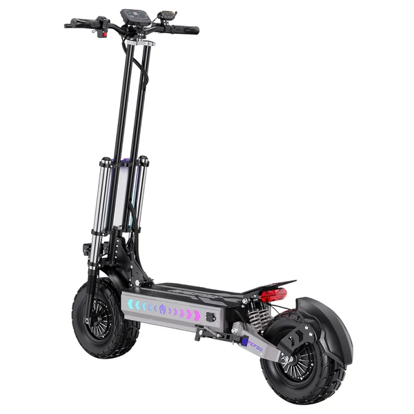 APEFOX T90 elektromos roller – 2×2100W motor, 60V 31,2Ah akkumulátor, 13” kerék, 85 km/h, 100 km hatótáv, hidraulikus fékek, prémium felfüggesztés