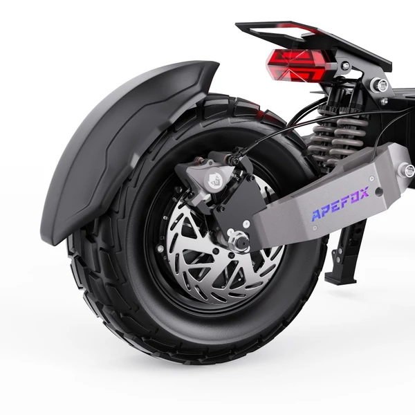 APEFOX T90 elektromos roller – 2×2100W motor, 60V 31,2Ah akkumulátor, 13” kerék, 85 km/h, 100 km hatótáv, hidraulikus fékek, prémium felfüggesztés