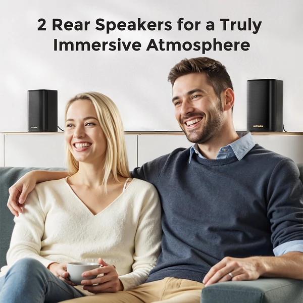 Ultimea Skywave F40 Boom 5.1.2 hangprojektor Dolby Atmos hangrendszerrel, HDMI eARC, 8 hangszóró, Bluetooth 5.4, állítható basszus, vezetéknélküli mélynyomó