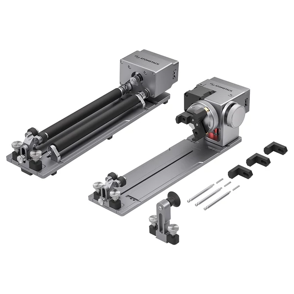 ATOMSTACK R8 Pro forgóhenger készlet (R6+R8), gravírozógép rotary roller kiegészítő, állítható magassággal