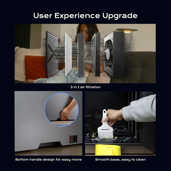 QIDI Max4 Combo 3D nyomtató, 16 szín, automata filamentváltás, 65°C szárítás, CoreXY, 800mm/s, 370°C, 390×390×340 mm, AI kamera, auto szintezés