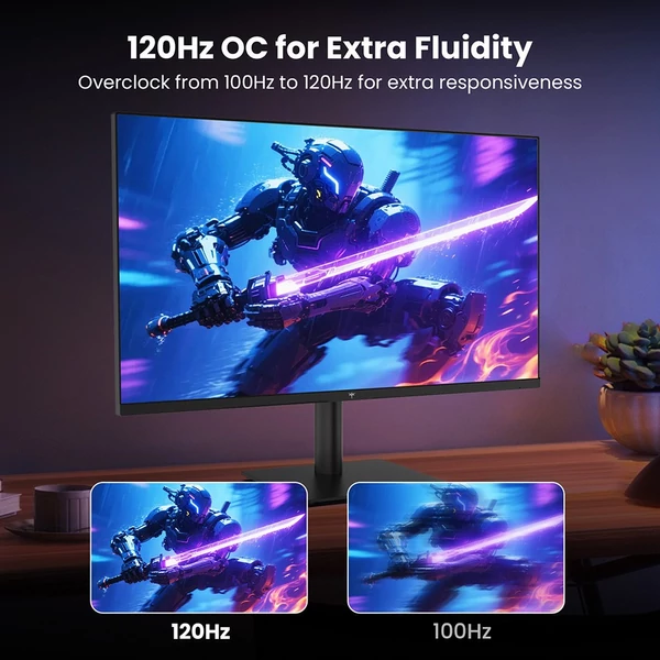 KTC H27T27 27'' QHD 2K 120Hz (OC) Fast IPS office monitor, 99% sRGB, HDR, FreeSync/G‑Sync, alacsony kékfény, állítható, VESA