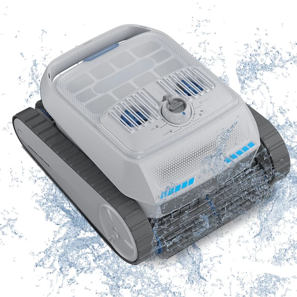 AIRROBO CP402 vezeték nélküli robot medencetisztító, okos útvonaltervezés, 4 motor, dupla kefék, 10400mAh, 2 órás üzemidő, IP68