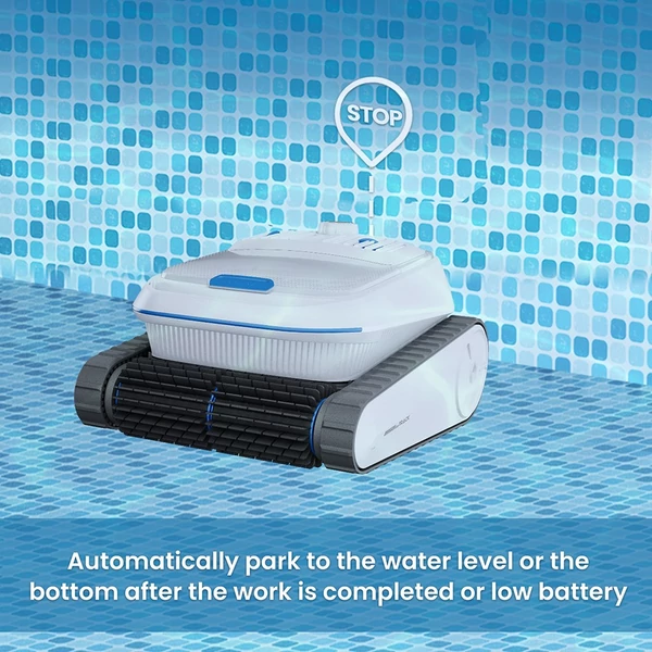 AIRROBO CP402 vezeték nélküli robot medencetisztító, okos útvonaltervezés, 4 motor, dupla kefék, 10400mAh, 2 órás üzemidő, IP68