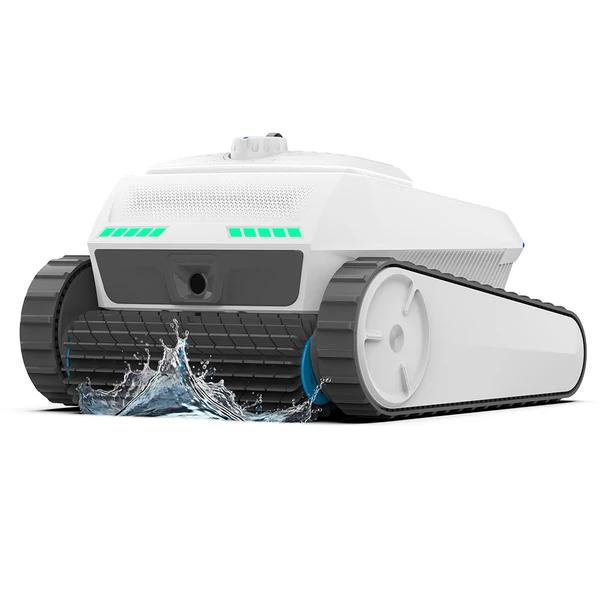 AIRROBO CP402 LITE vezeték nélküli robot medencetisztító, 4 hengerkefe, 6600 GPH szívóerő, okos navigáció, 10400mAh, 150 perc, 90° falmászás, 4L szűrő, IP68