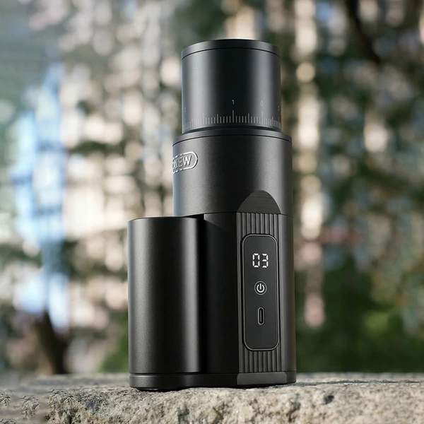 HiBREW G5 MINI hordozható elektromos kávédaráló, 100 fokozatú állítás, 5200mAh akku, 38mm rozsdamentes kúpos kés, Type‑C töltés