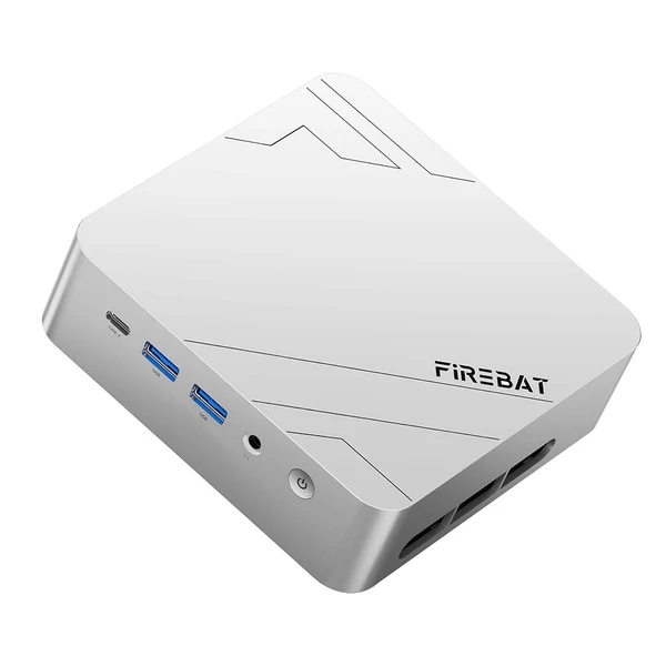 FIREBAT F1 mini PC, Ryzen 7 H255, 8 mag 16 szál, Radeon 780M, 16GB LPDDR5, 512GB SSD, USB4, 4K DP/HDMI/Type‑C, WiFi 6, BT 5.2, 2.5G LAN
