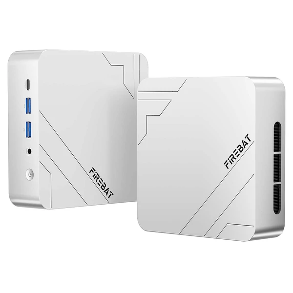 FIREBAT F1 mini PC, Ryzen 7 H255, 8 mag 16 szál, Radeon 780M, 16GB LPDDR5, 512GB SSD, USB4, 4K DP/HDMI/Type‑C, WiFi 6, BT 5.2, 2.5G LAN