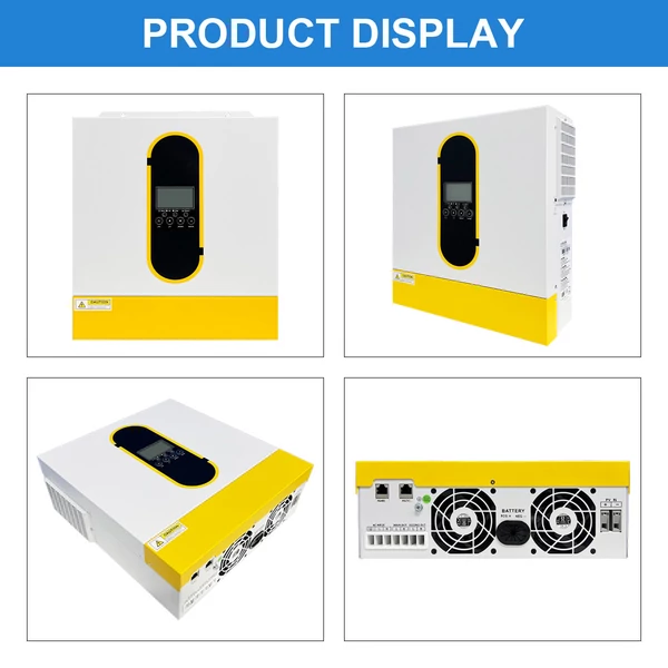 DAXTROMN 4.2kW hibrid napelemes inverter, 24V tiszta szinusz, 500V PV, 120A MPPT, 6200W PV bemenet, 8400VA induló teljesítmény, dupla kimenet, RS485/RS232